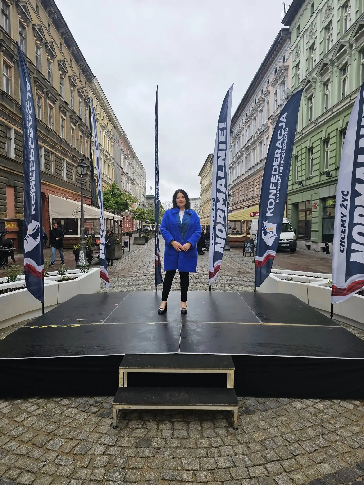 Aleksandra Teresińska podczas spotkania